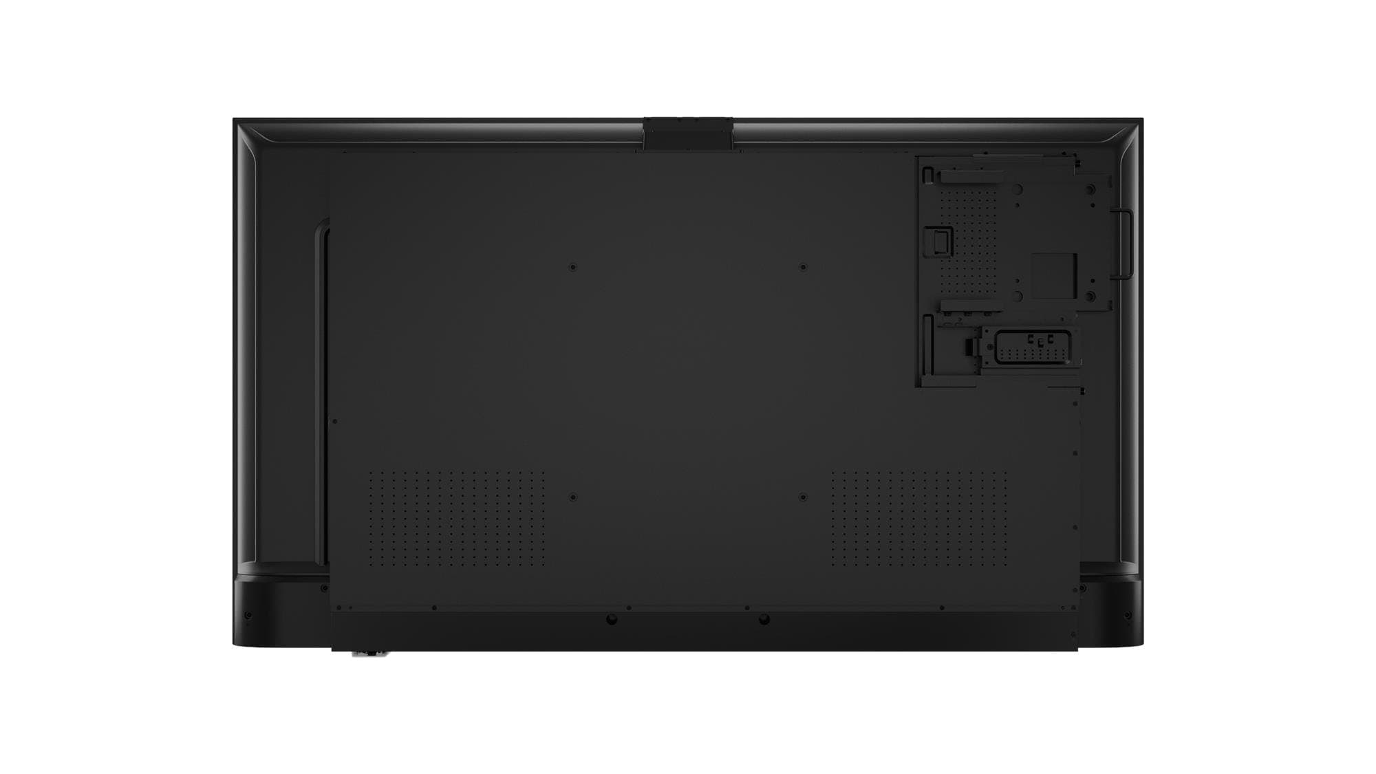Lenovo ThinkVision E55 LFD 55-inch 4K Commercial Display — rear of the panel showing the VESA mount area and connector recess. Official Lenovo product image.