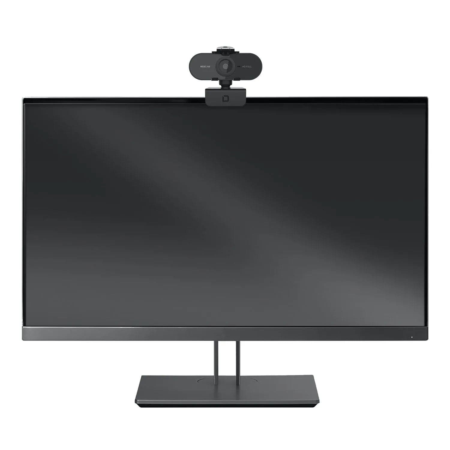 DICOTA D31841 Webcam PRO Plus Full HD - the webcam mounted on the top edge of a monitor