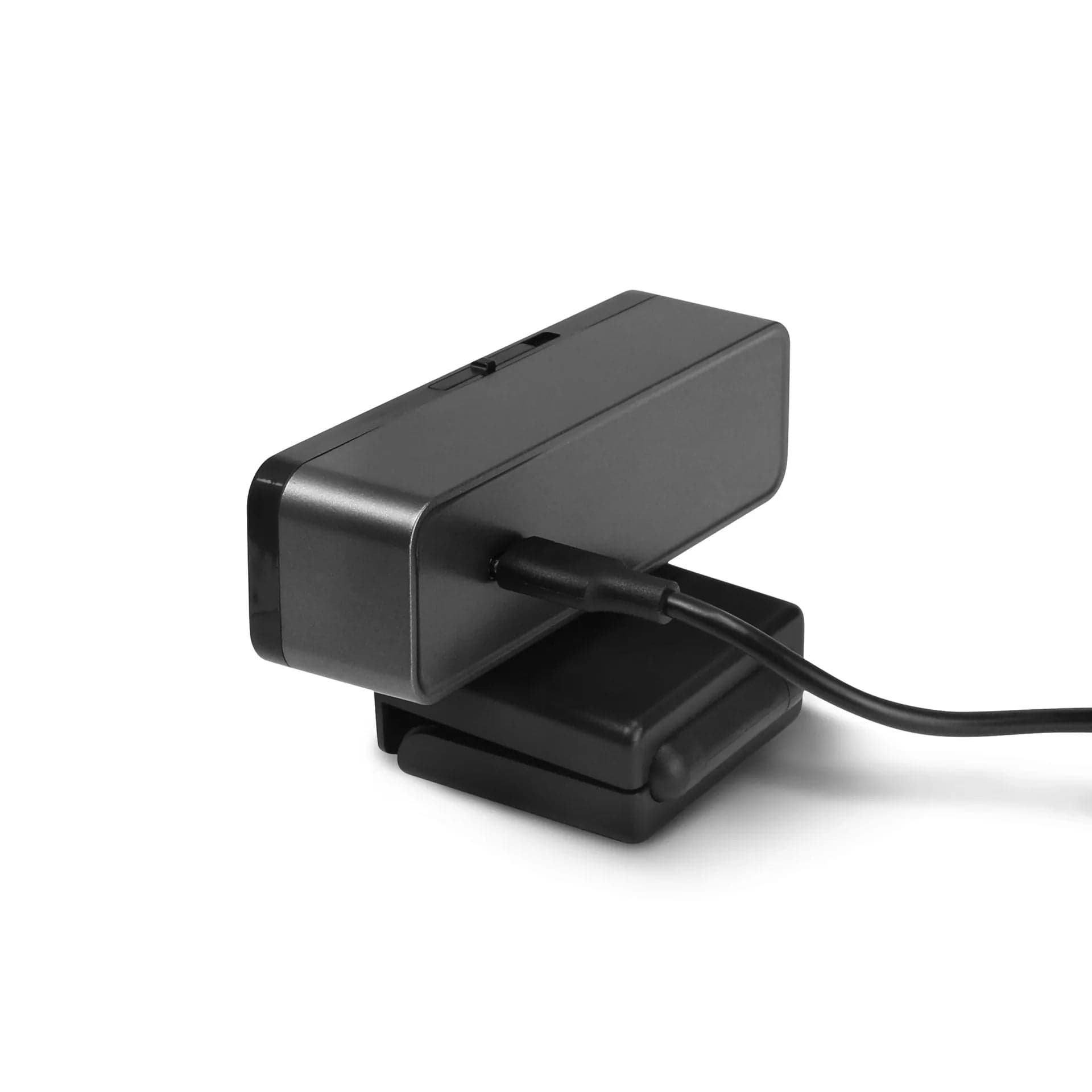 DICOTA D31892 Webcam PRO Face Recognition - rear view showing the cable exit and mounting clip