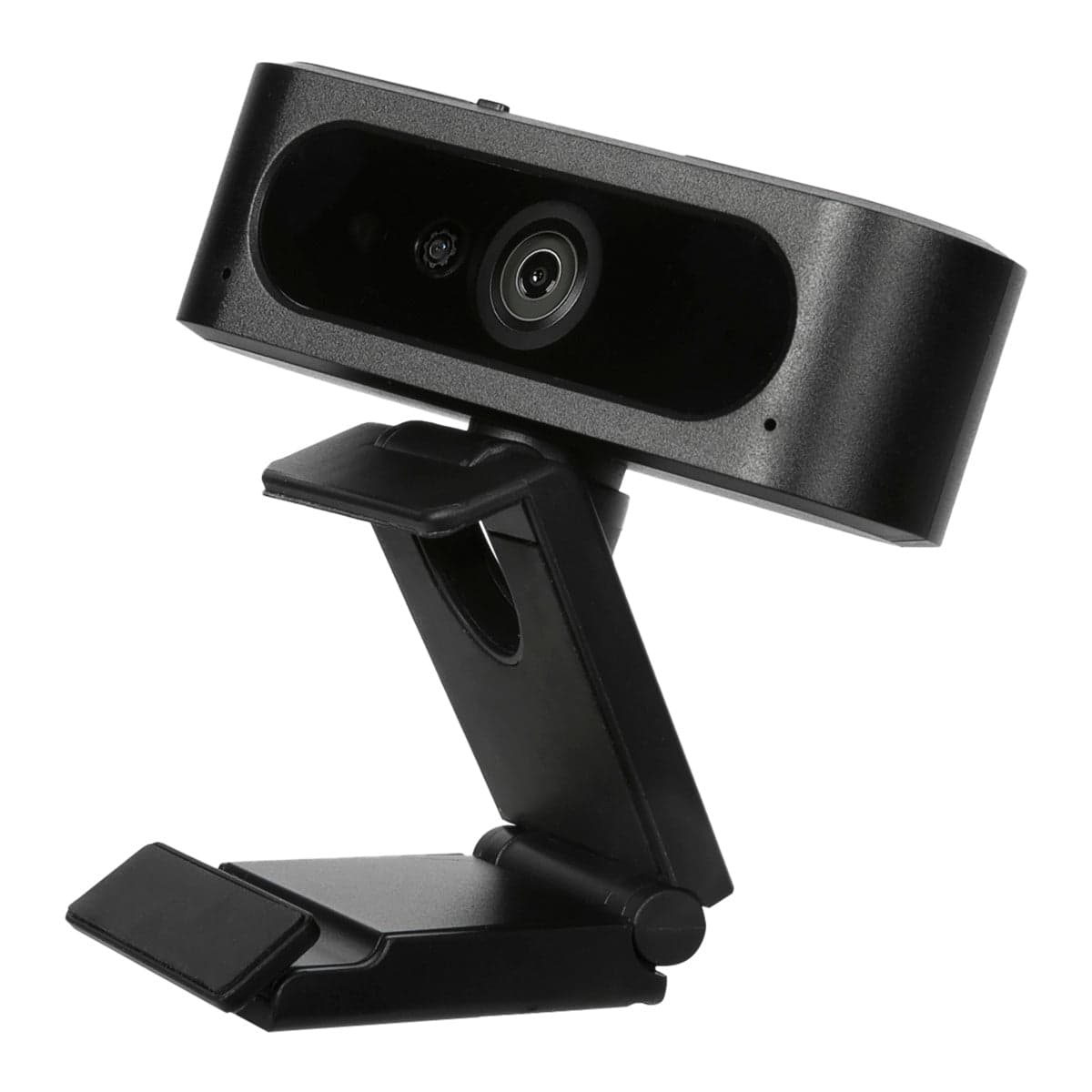 Targus AVC045GL Webcam with IR Facial Recognition - three-quarter view showing the lens and IR sensors