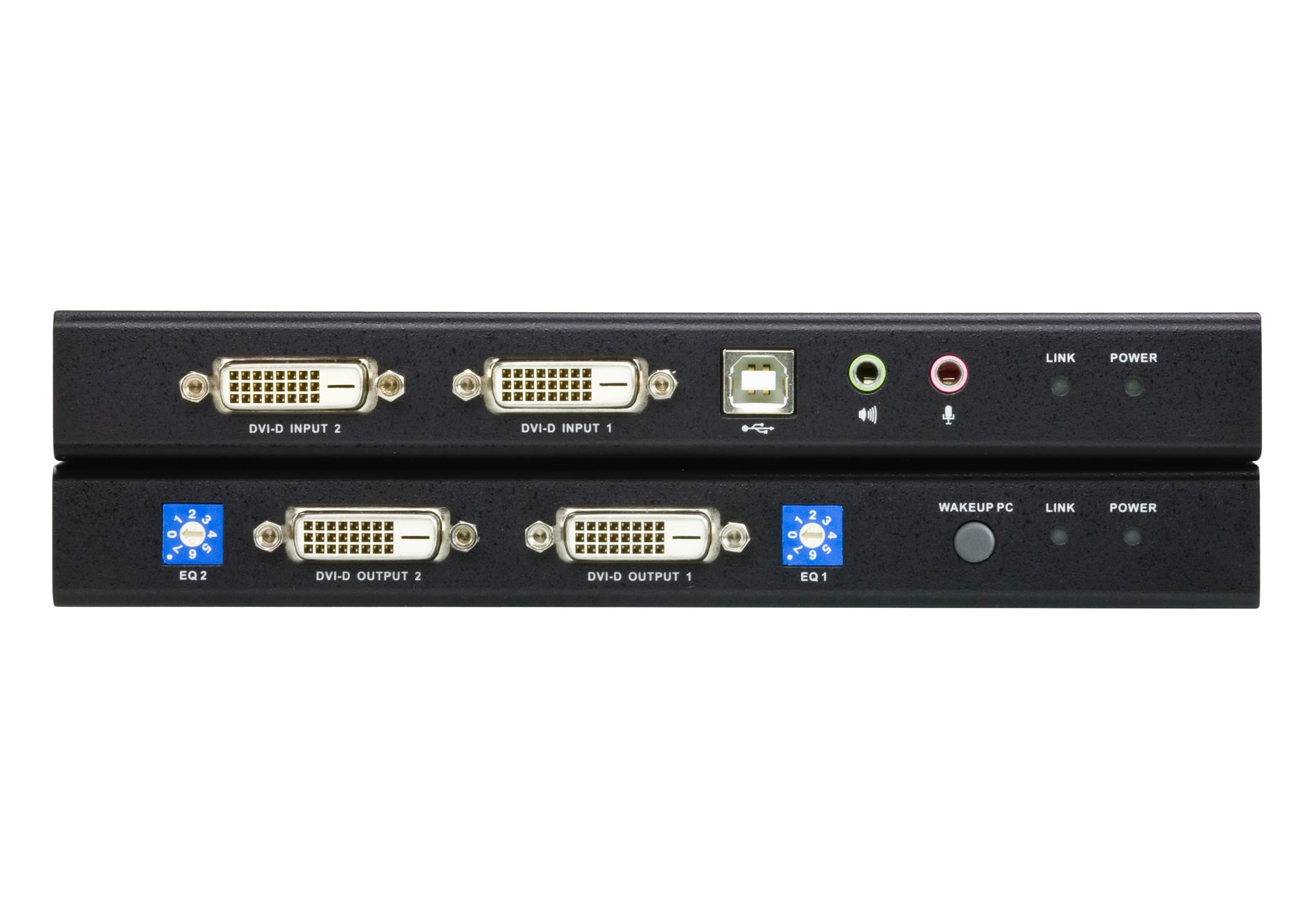 ATEN CE604 USB DVI Dual View Cat 5 KVM Extender (1024 x 768@60m) — additional product view from ATEN (angle not stated by ATEN)
