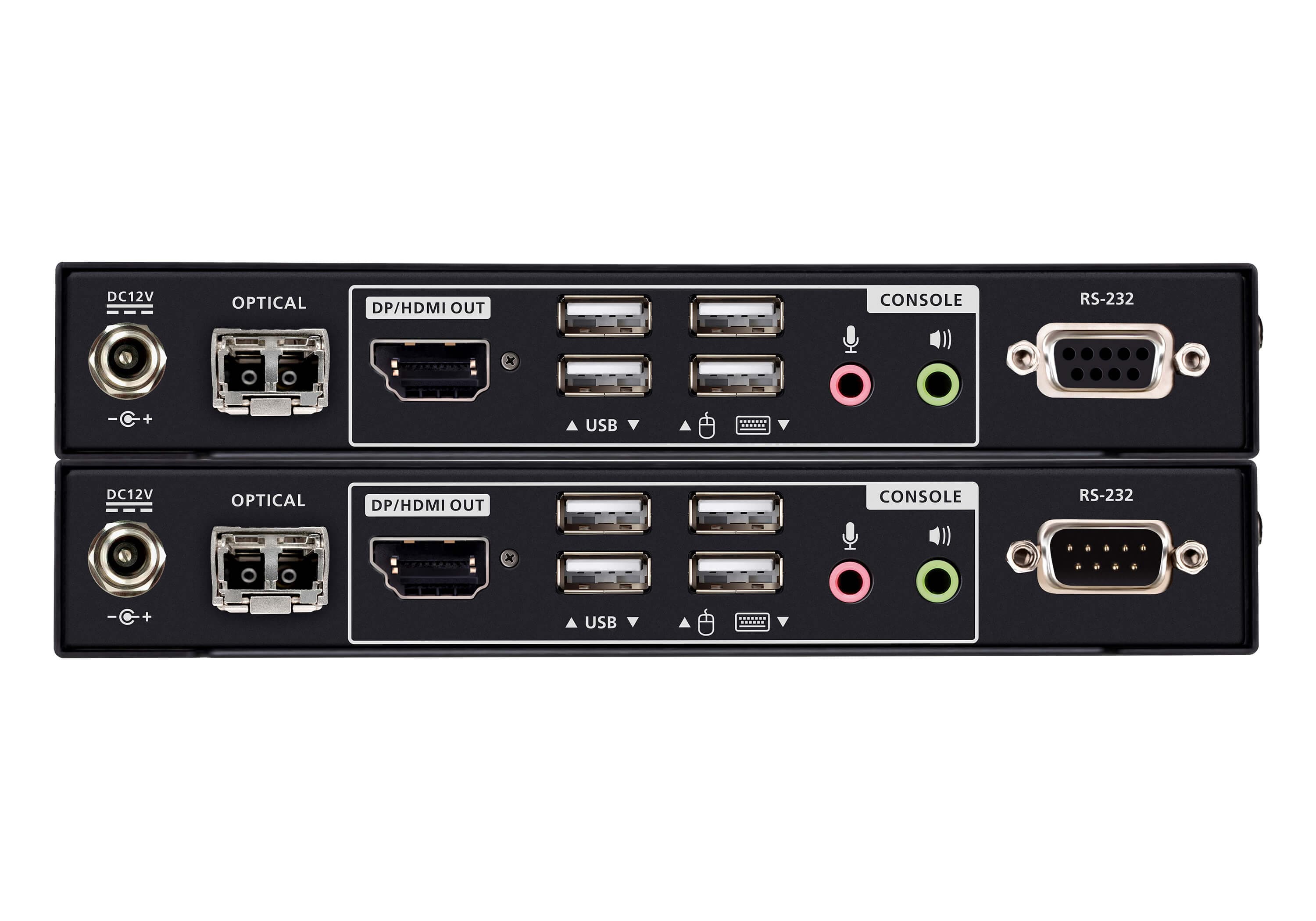 ATEN CE990 USB True 4K DisplayPort/HDMI Optical KVM Extender (True 4K @ 10 km) — additional product view from ATEN (angle not stated by ATEN)