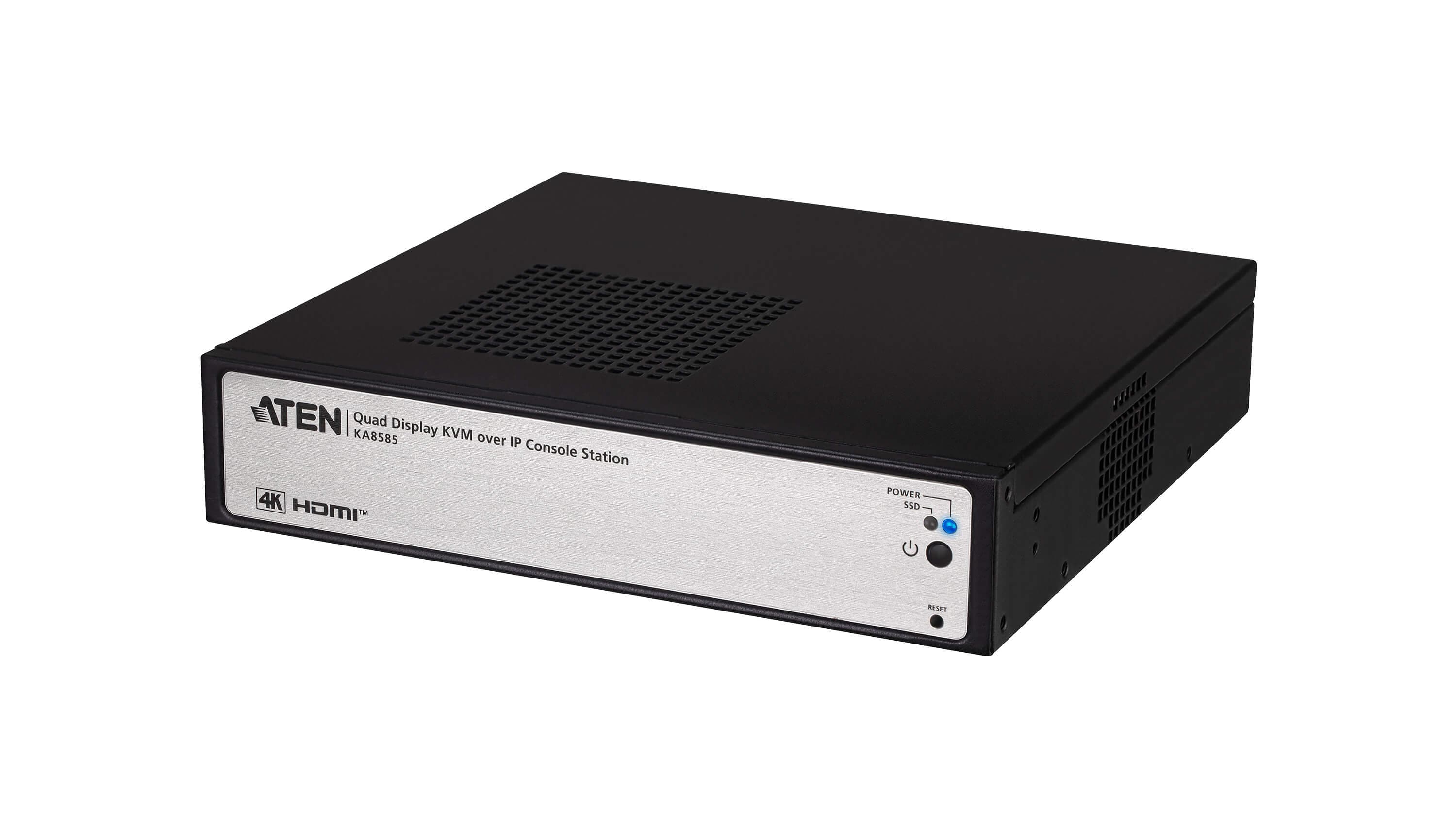 ATEN KA8585 4K Quad Display KVM over IP Console Station — product photo from ATEN