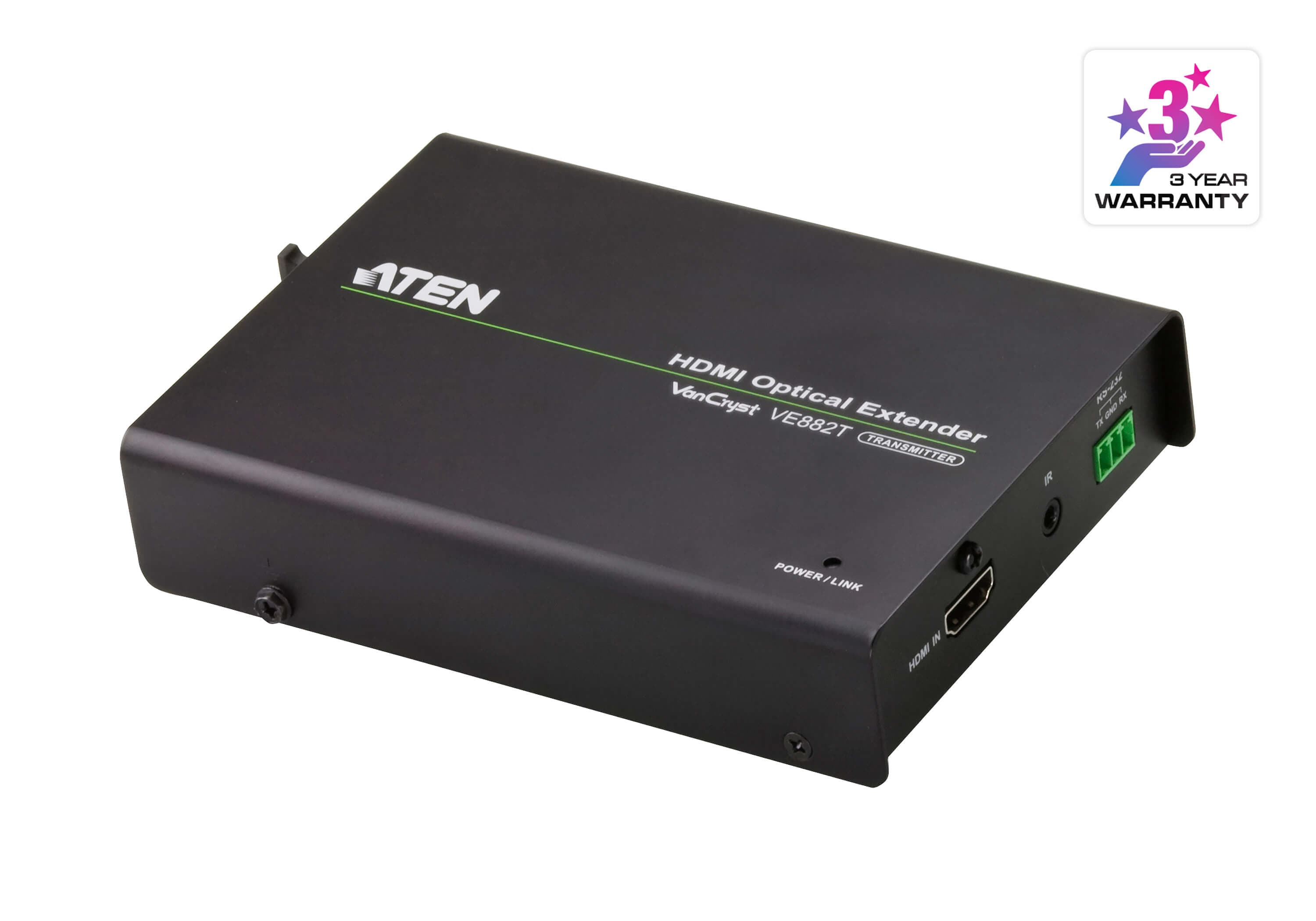 ATEN VE882 HDMI Optical Extender (1080p@600m) - angled product view