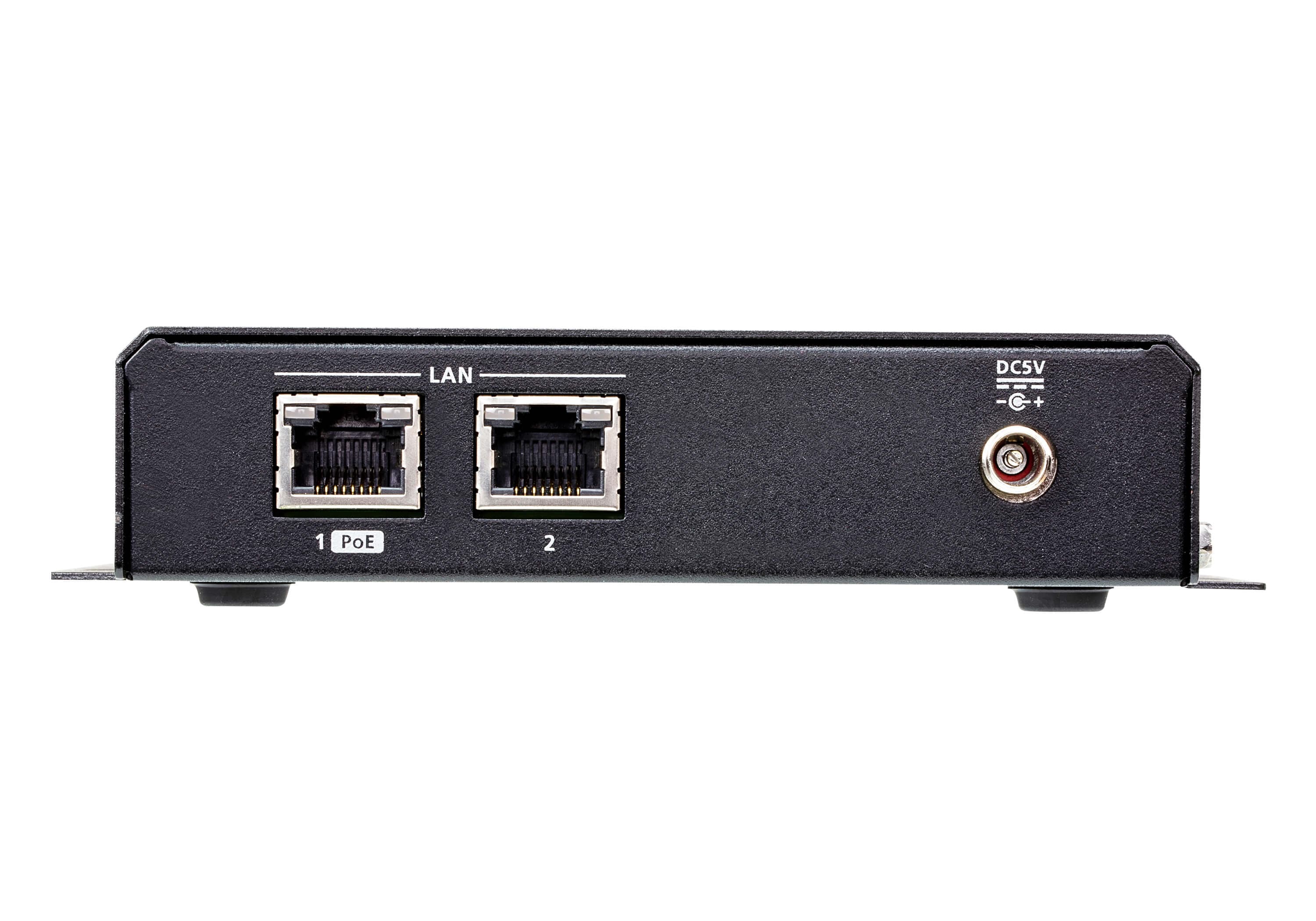 ATEN VE8952R 4K HDMI over IP Receiver with PoE - connector panel view