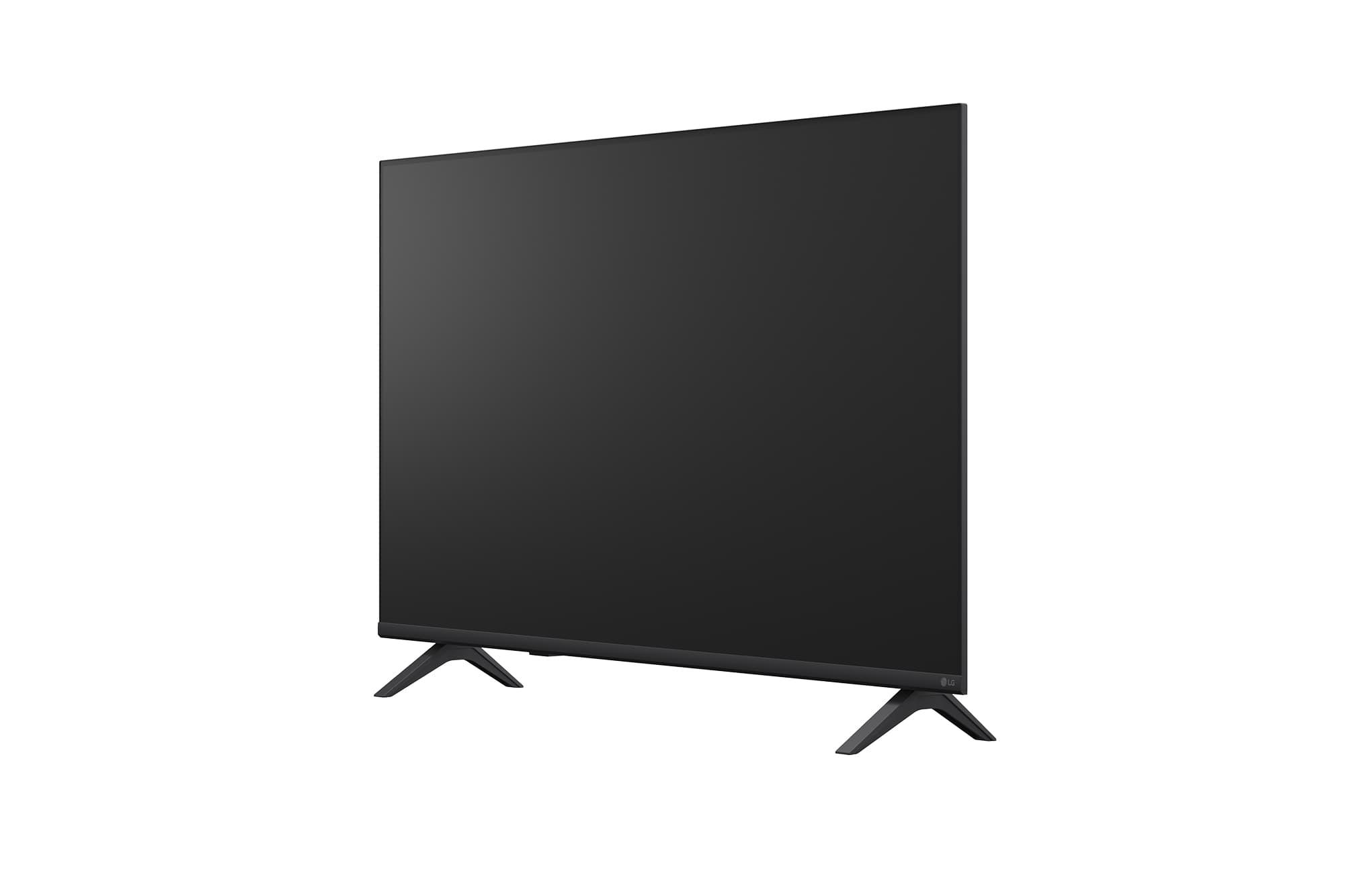 -45 degree side view of LG 43 4K UHD Smart TV 43NU85CB — manufacturer product-family image