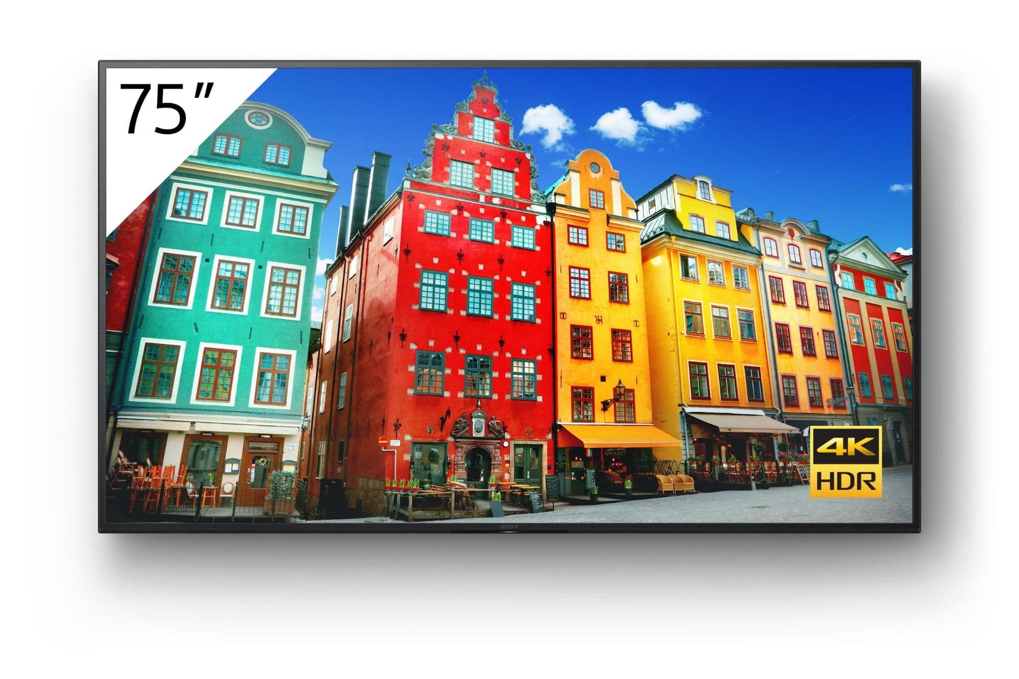 Sony FW-75BZ40L Signage Display Digital signage flat panel 190.5 cm (75") LCD Wi-Fi 700 cd/m² 4K Ultra HD Black Android 24/7