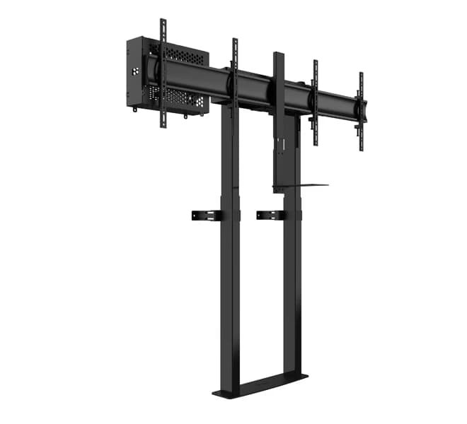 B-Tech BT8555 Duo Motorised Twin Screen VC Floor-to-Wall Stand
