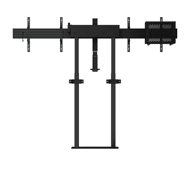 B-Tech BT8557 Duo XL Motorised Twin Screen Floor-To-Wall VC Stand