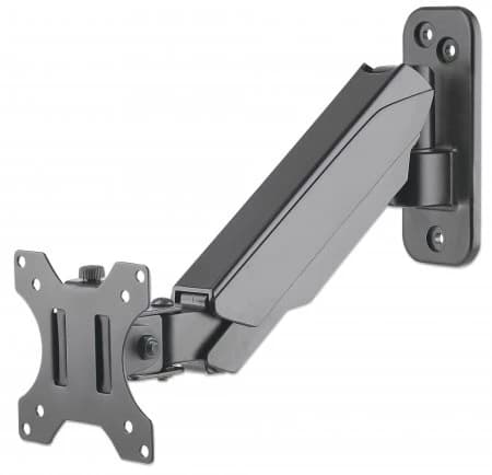 Manhattan Wall Mount for TV/Monitor (Spring Arm 2 pivots), 17"�32", VESA 75x75mm and 100x100mm, Max 8kg