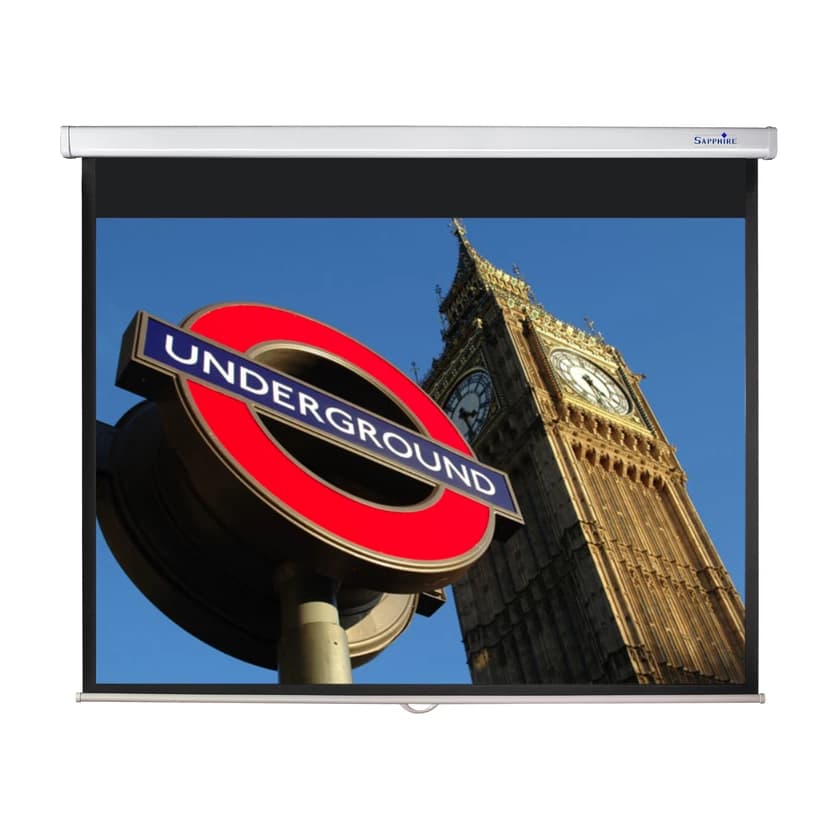 Sapphire 4:3 Ratio 1.7m Manual Projector Screen