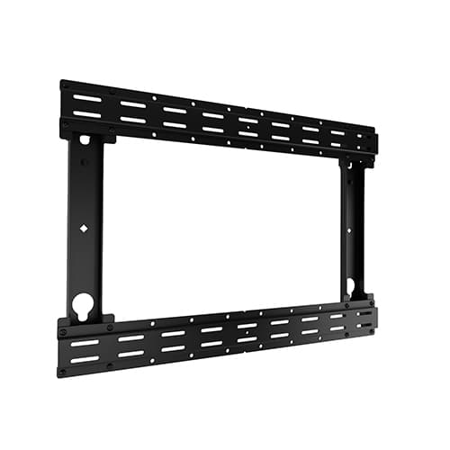 Chief PSMH2840 wall mount shown alone in black: two long slotted horizontal rails joined by vertical uprights to form an open rectangular frame.