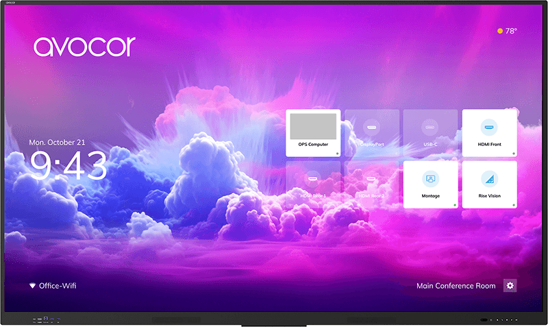 Avocor E50 Series — manufacturer series image; this listing is the 65" AVE-6550 variant