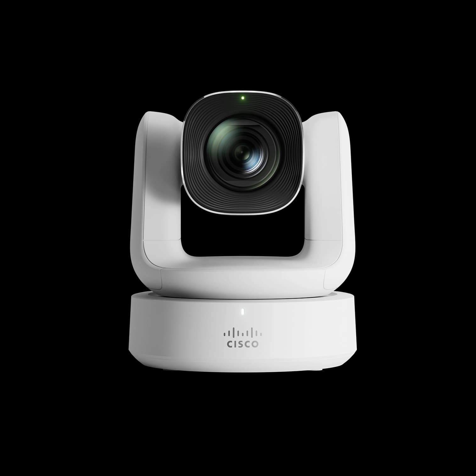 Cisco Room Vision PTZ Camera in Arctic White, front view.