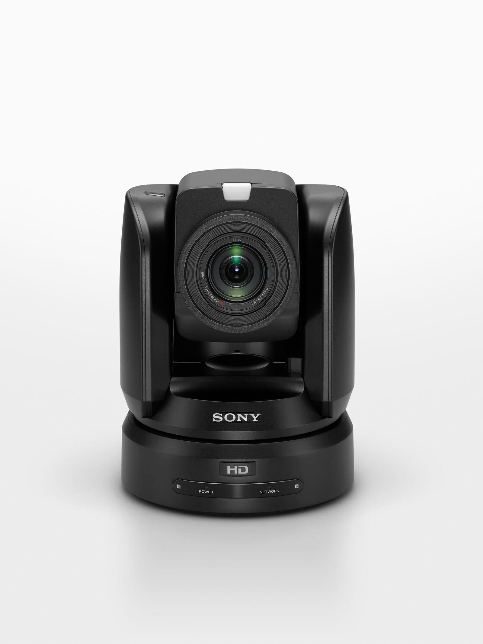 Sony BRC-H800 Full HD PTZ camera (black) — front three-quarter.