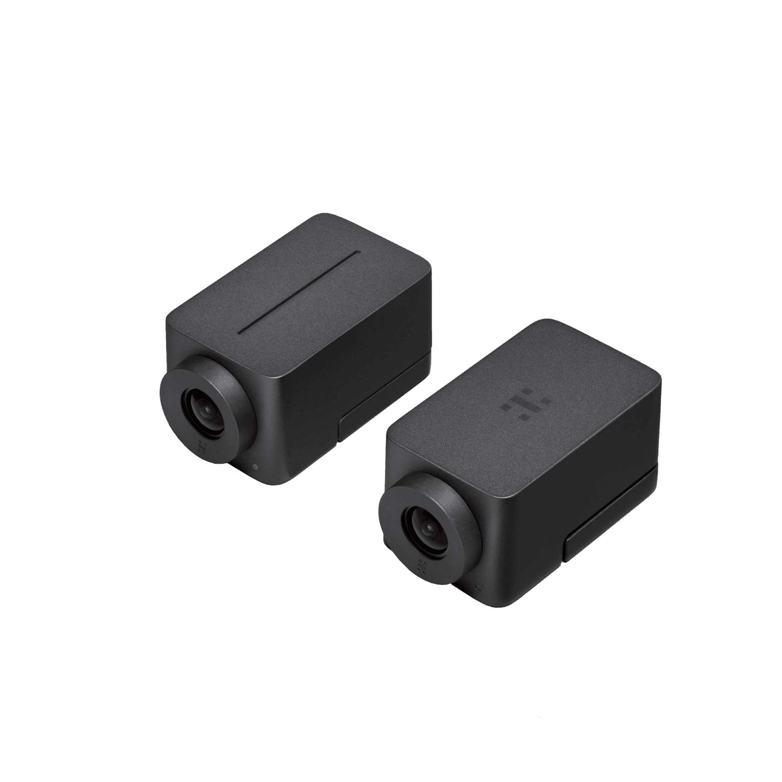 Huddly IQ conference cameras, series image - the travel case supplied with this kit is not shown