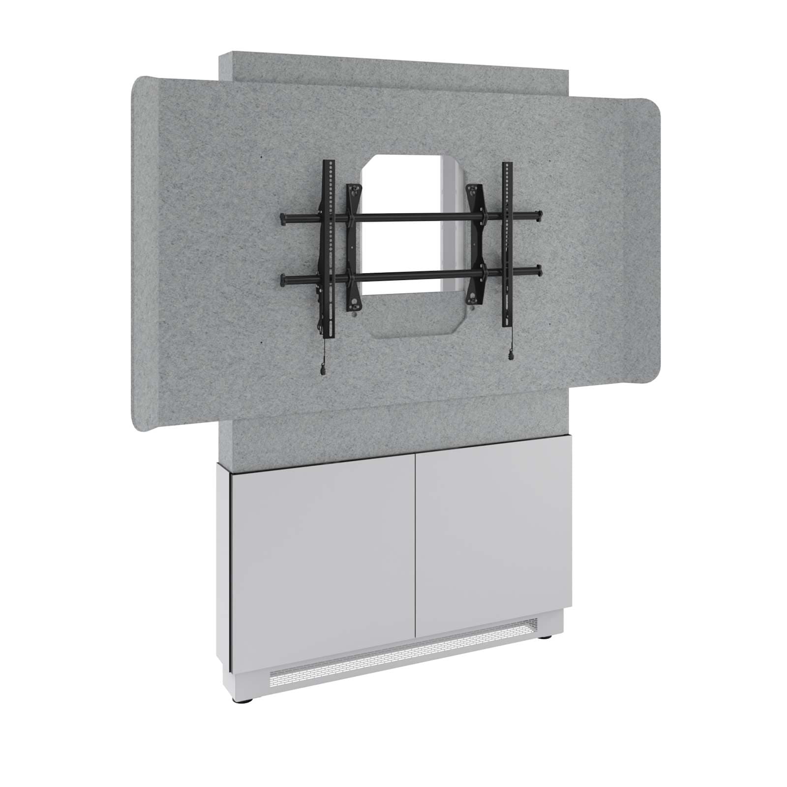 Middle Atlantic Forum™ Floor-to-Wall Mounted Display Stand for (1) 55" - 65" Display, Light Colorway — manufacturer product-family image