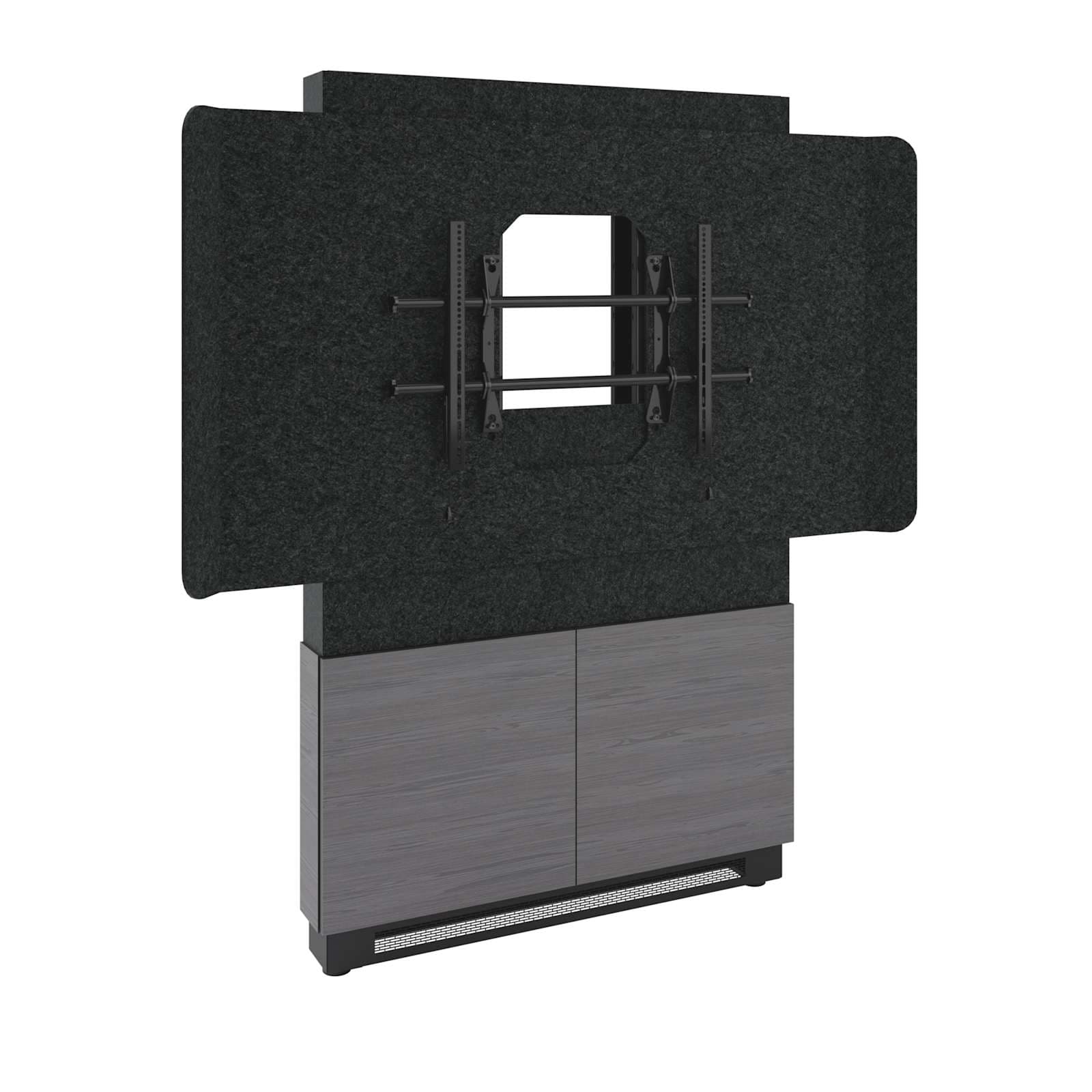 Middle Atlantic Forum™ Floor-to-Wall Mounted Display Stand for (1) 65" - 75" Display, Dark Colorway — manufacturer product-family image