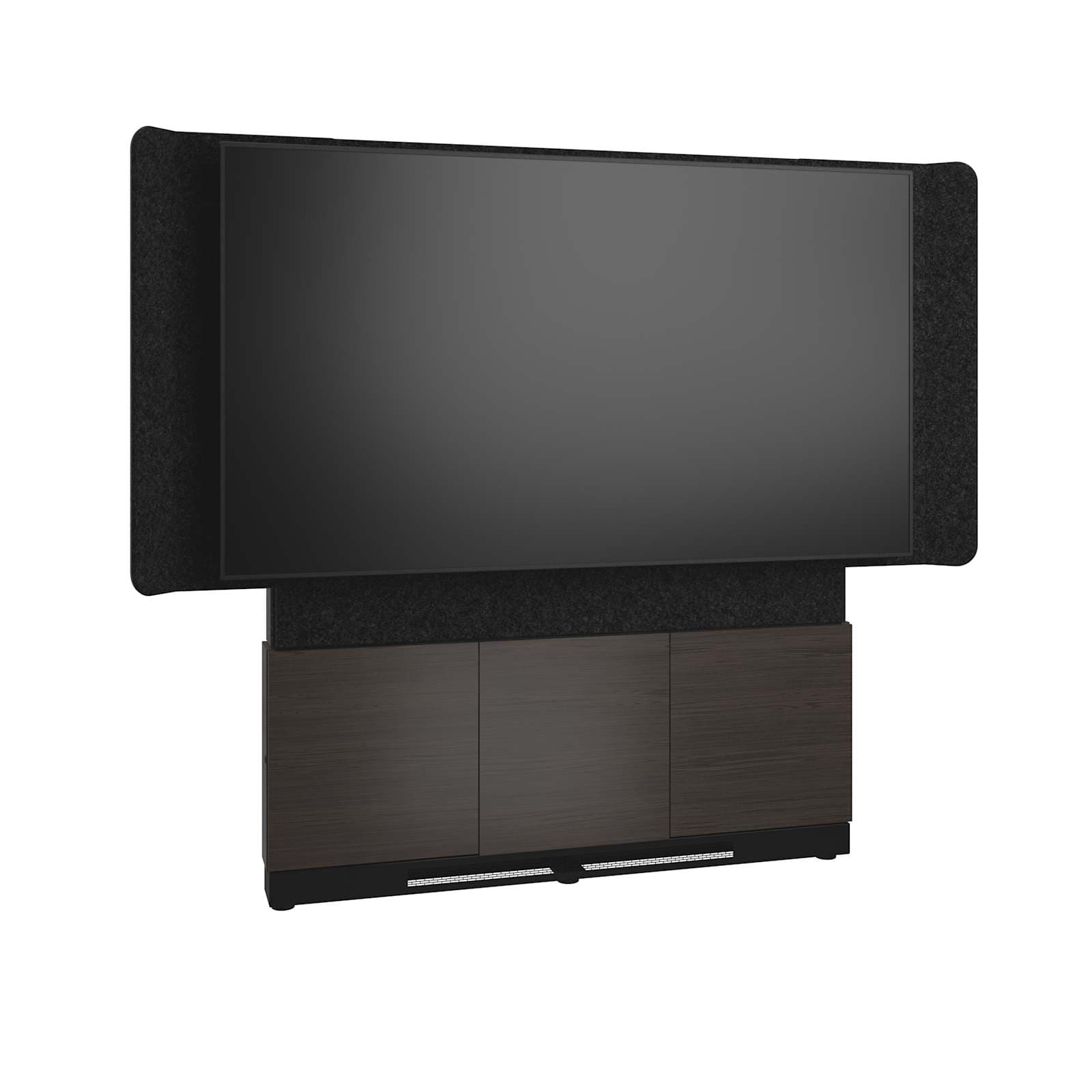 Middle Atlantic Forum™ Floor-to-Wall Mounted 66" (3 Bay) Display Stand for (1) 86" to 100" Display, Dark Colorway — manufacturer product-family image