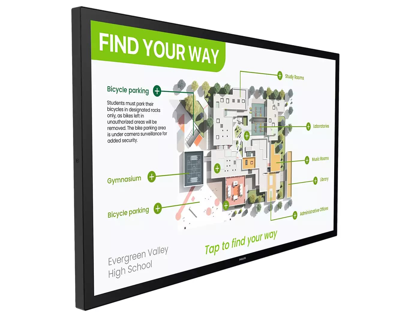 Philips 55BDL3751T 55" Interactive 3000 Series — single product shot