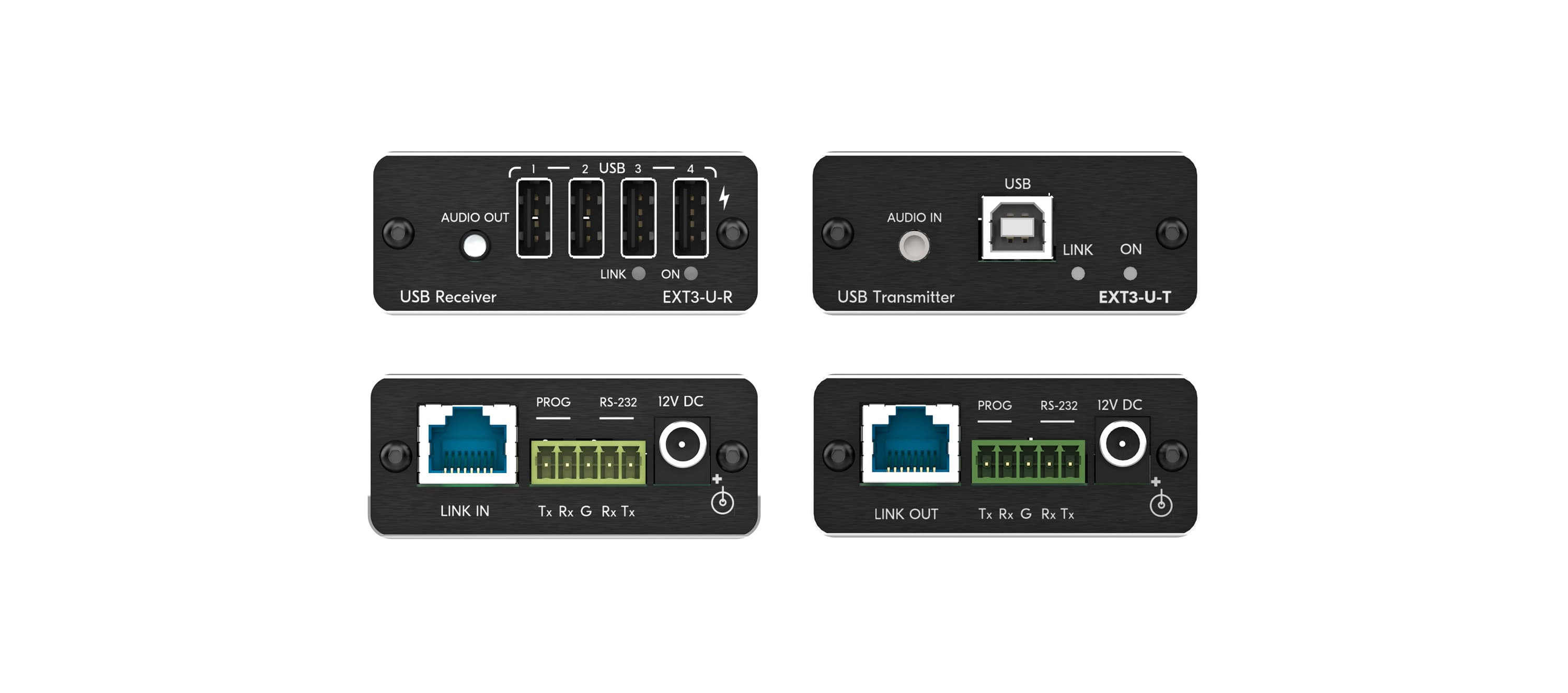 Kramer EXT3-U-KIT USB 2.0 PoC Extender Kit over Extended-Reach CAT