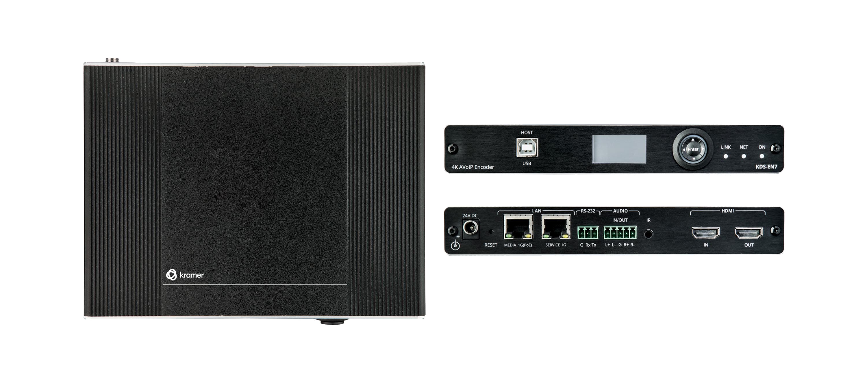 Kramer KDS-EN7 High-performance, highly-scalable, AVoIP Encoder for 4K over 1G network