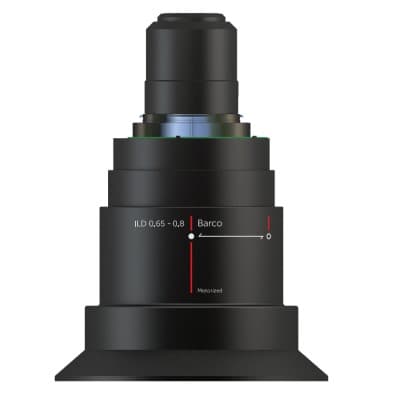 Barco R9803072 ILD lens 0.65 - 0.8 : 1 (0.8" DMD) — manufacturer product photo
