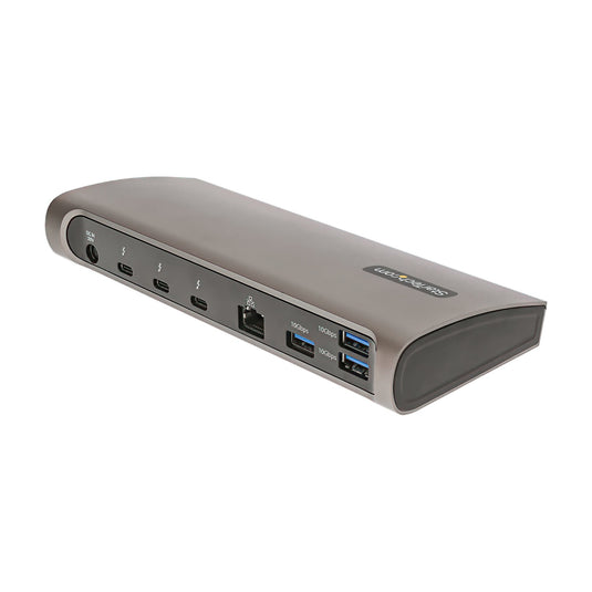 StarTech.com TB4CDOCKUE laptop dock/port replicator Wired Thunderbolt 4 Black, Grey - TopAV