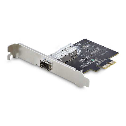 StarTech.com 1-Port GbE SFP Network Card, PCIe 2.1 x1, Intel I210-IS, 1GbE Controller, 1000BASE Copper/Fiber Optic, Single-Port Gigabit Ethernet NIC, Desktop/Server Backplanes - Windows and Linux Compatible - TopAV