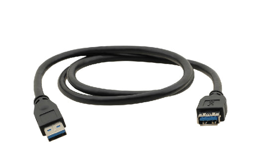 Kramer Electronics USB-A (M) to USB-A (F) 3.0, 1.6m USB cable USB 3.2 Gen 1 (3.1 Gen 1) USB A Black - TopAV