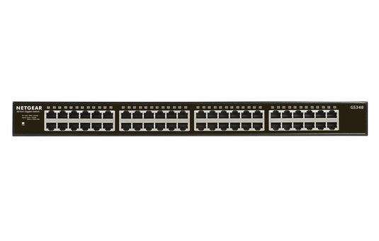 NETGEAR GS348 Unmanaged Gigabit Ethernet (10/100/1000) 1U Black - TopAV