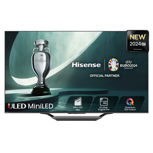 Hisense 55U7NQTUK TV 139.7 cm (55") 4K Ultra HD Smart TV Wi-Fi Black, Grey 1500 cd/m² - TopAV