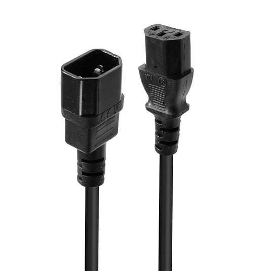 Lindy 1m IEC Extension Cable, Black - TopAV