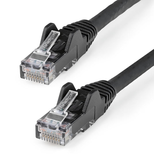 StarTech.com 3m CAT6 Ethernet Cable - LSZH (Low Smoke Zero Halogen) - 10 Gigabit 650MHz 100W PoE RJ45 10GbE UTP Network Patch Cord Snagless with Strain Relief - Black, CAT 6, ETL Verified, 24AWG - TopAV