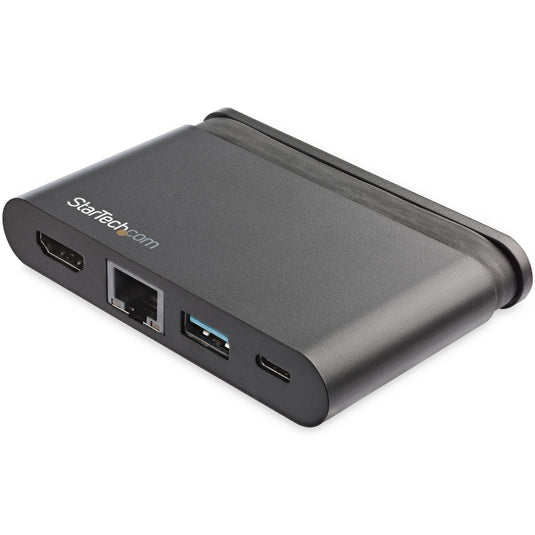 StarTech.com USB C Multiport Adapter - Portable USB-C Dock with 4K HDMI - 100W PD 3.0 Pass-Through, 1x USB-A, 1x USB-C, GbE - Thunderbolt 3 & USB Type-C Laptop Travel Dock - Mac & Windows - TopAV