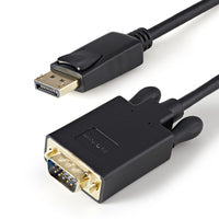 StarTech.com 3ft (1m) DisplayPort to VGA Cable - Active DisplayPort to VGA Adapter Cable - 1080p Video - DP to VGA Monitor Cable - DP 1.2 to VGA Converter - Latching DP Connector - TopAV