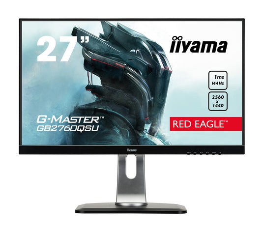 iiyama G-MASTER GB2760QSU-B1 LED display 68.6 cm (27") 2560 x 1440 pixels Quad HD Black - TopAV