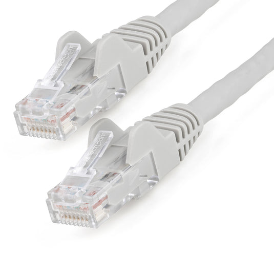 StarTech.com 2m CAT6 Ethernet Cable - LSZH (Low Smoke Zero Halogen) - 10 Gigabit 650MHz 100W PoE RJ45 10GbE UTP Network Patch Cord Snagless with Strain Relief - Grey, CAT 6, ETL Verified, 24AWG - TopAV