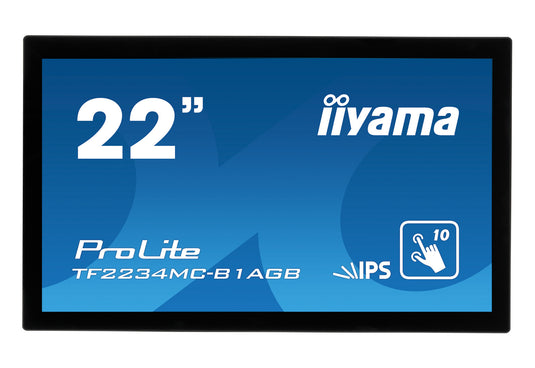 iiyama ProLite TF2234MC-B1AGB computer monitor 54.6 cm (21.5") 1920 x 1080 pixels Full HD LED Touchscreen Multi-user Black - TopAV