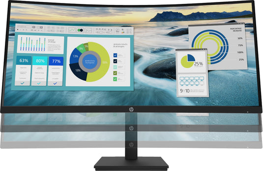 HP P34hc G4 WQHD USB-C Curved Monitor - TopAV