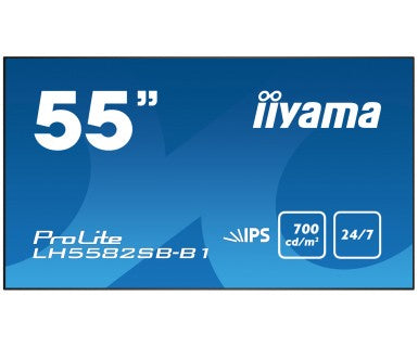 iiyama LH5582SB-B1 Digital signage display 138.7 cm (54.6') LED 700 cd/m¬? Full HD Black 24/7 - TopAV