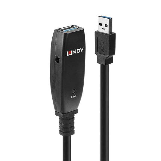 Lindy 15m USB 3.0 Active Extension Slim - TopAV