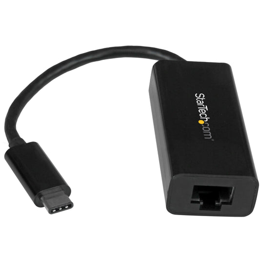 StarTech.com USB-C to Gigabit Ethernet Adapter - Black - TopAV