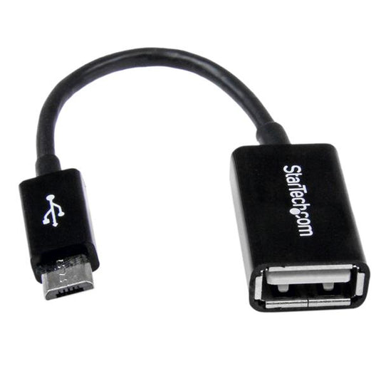 StarTech.com 5in Micro USB to USB OTG Host Adapter M/F - TopAV