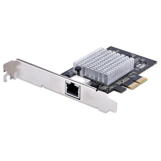 StarTech.com 1-Port 10Gbps PCIe Network Adapter Card, Network Card for PC/Server, Six-Speed PCIe Ethernet Card with Jumbo Frame Support, NIC/LAN Interface Card, 10GBASE-T and NBASE-T - TopAV