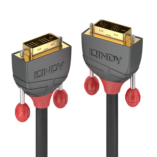 Lindy 20m DVI-D Single Link Cable, Anthra Line - TopAV