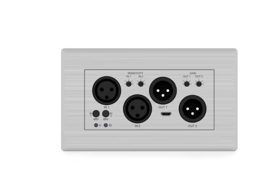 Blustream XLR Dante Audio Wall Plate - TopAV