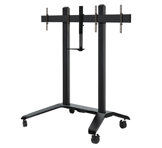 B-Tech Universal Twin Screen VC Trolley (VESA 600 x 400) - TopAV