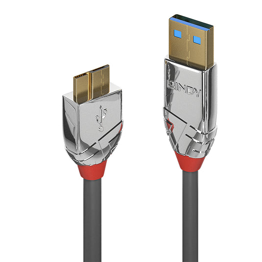 Lindy 1m USB 3.2 Type A to Micro-B Cable, 5Gbps, Cromo Line - TopAV