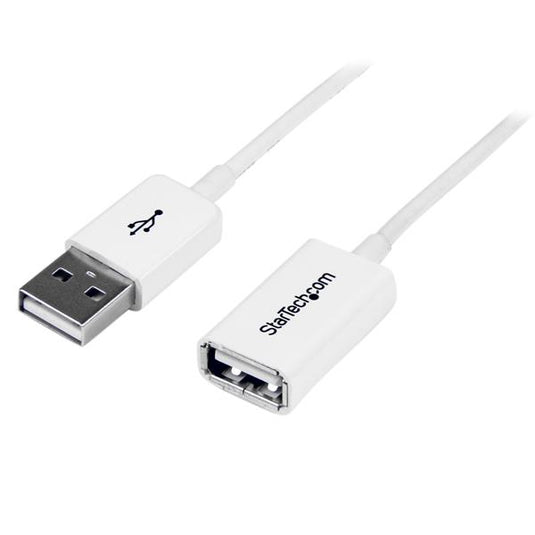 StarTech.com 3m White USB 2.0 Extension Cable A to A - M/F - TopAV